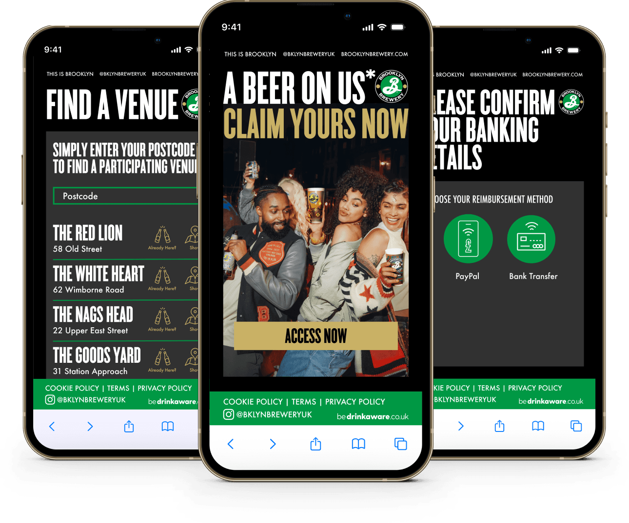 Brooklyn Brewery campaign on mobile
